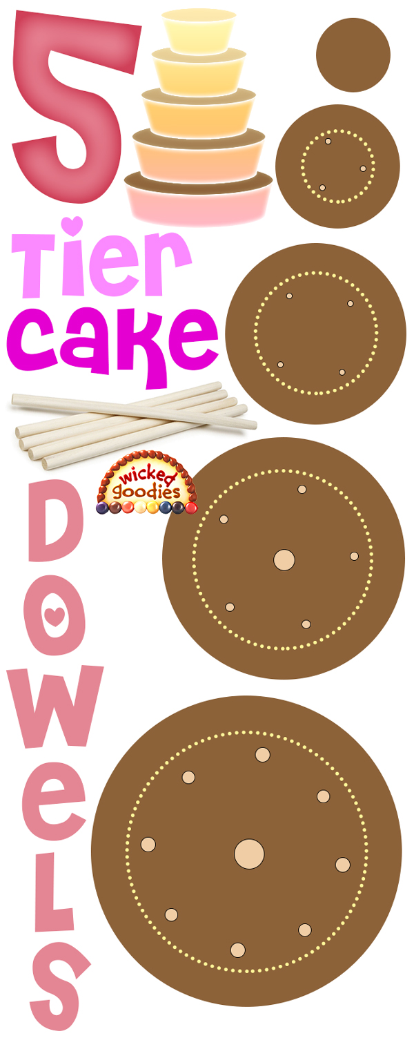 How to Use Wood Dowels in Stacked Cakes