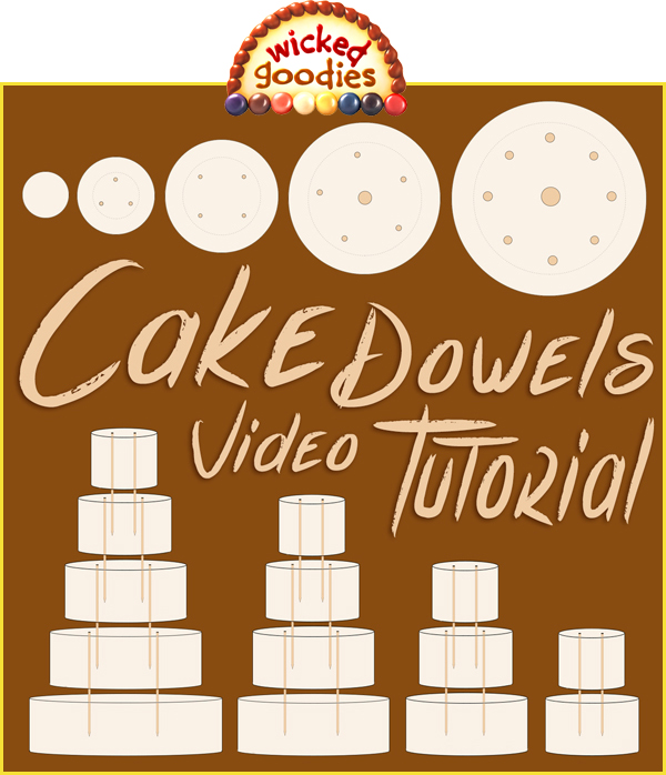 How to Use Wood Dowels in Stacked Cake Assembly