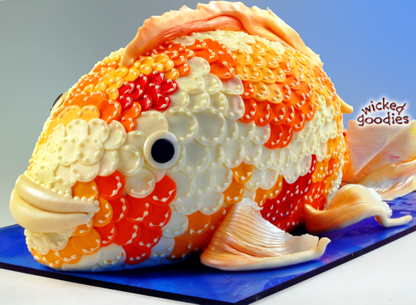 Koi Fish Cake Tutorial