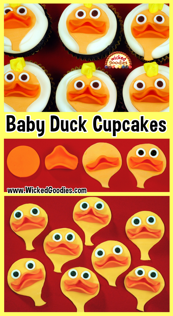 Baby Duck Face Cupcakes