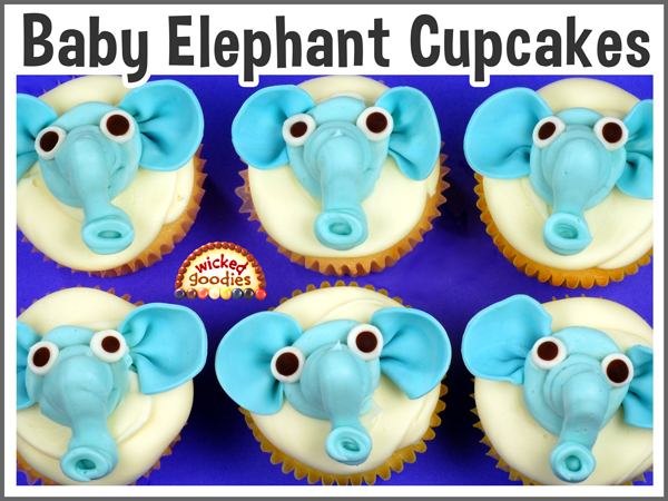 Baby Elephant Cupcakes