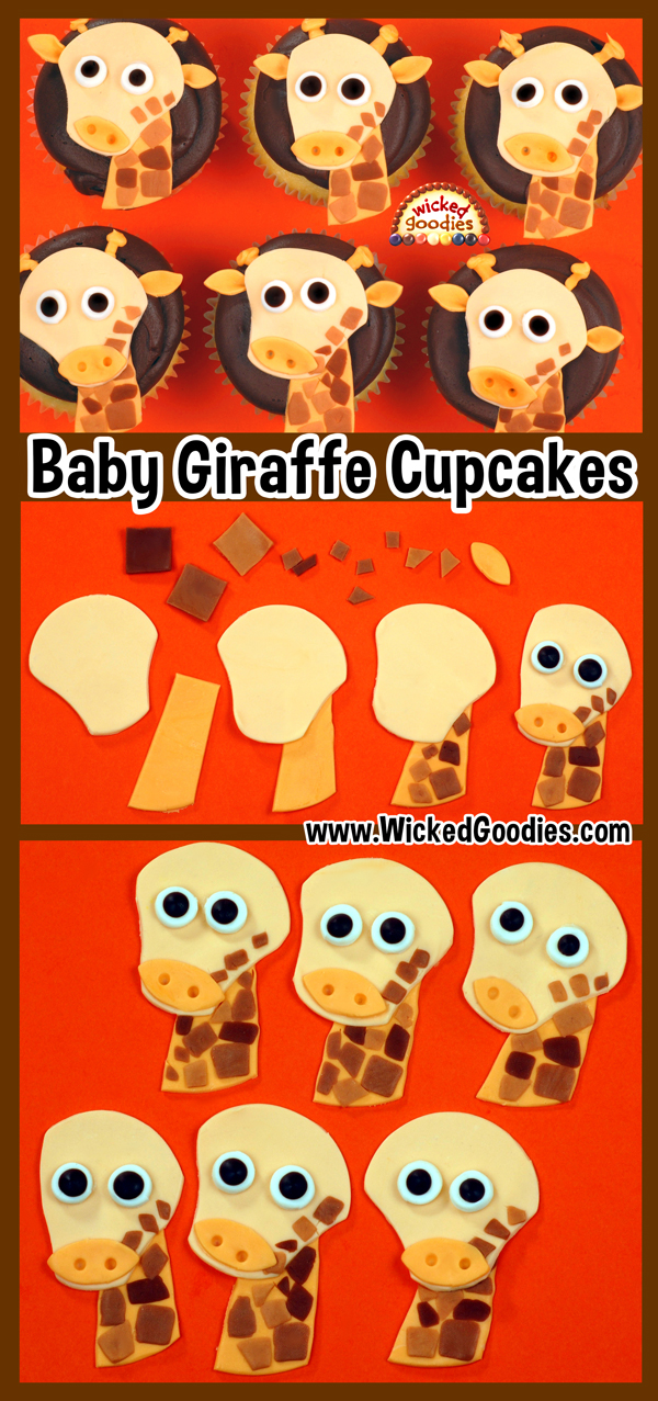 Baby Giraffe Cupcakes