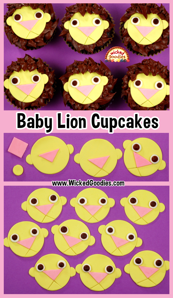 Baby Lion Cupcakes