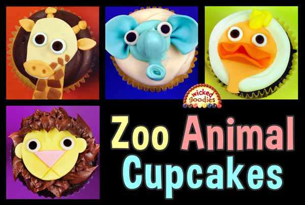 Baby Zoo Animal Cupcakes