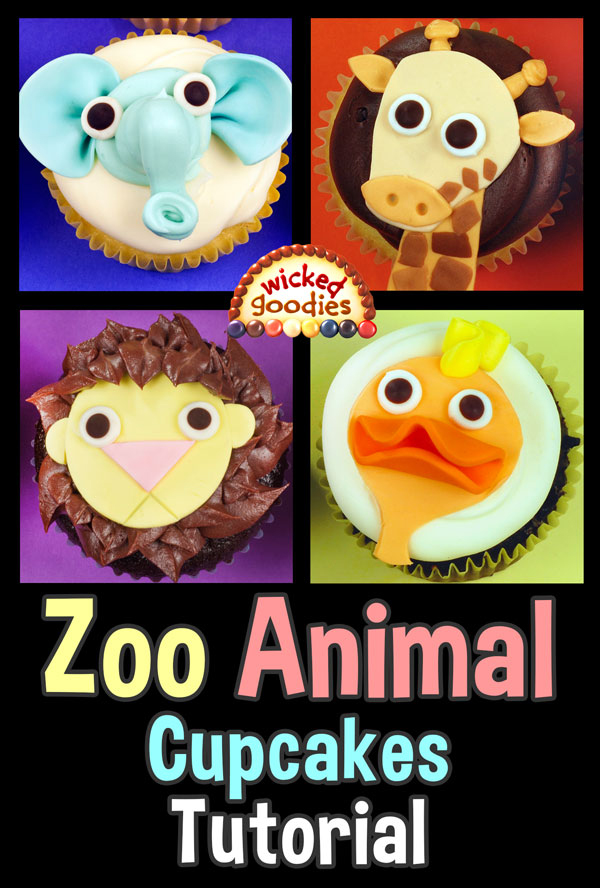 Zoo Animal Cupcakes Tutorial