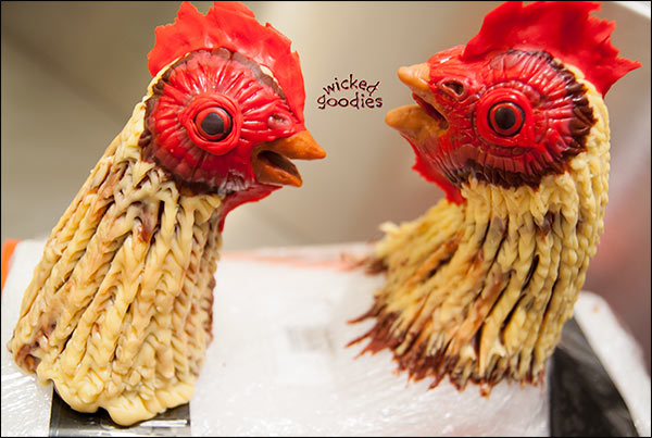 Wicked Goodies Rooster Cake on Fabulous Cakes Show