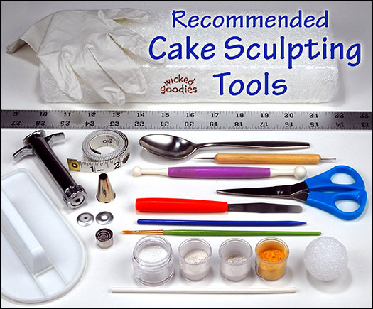 Recommended Cake Sculpting Tools by Wicked Goodies