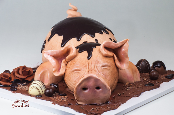 3D Pig Cake Tutorial