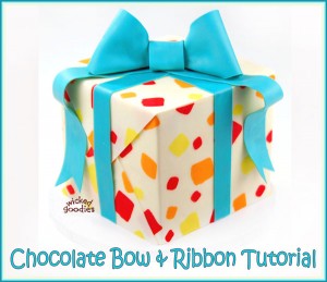 Chocolate Bow and Ribbon Tutorial by Wicked Goodies