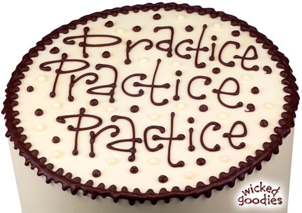 Chocolate Cake Writing Tutorial