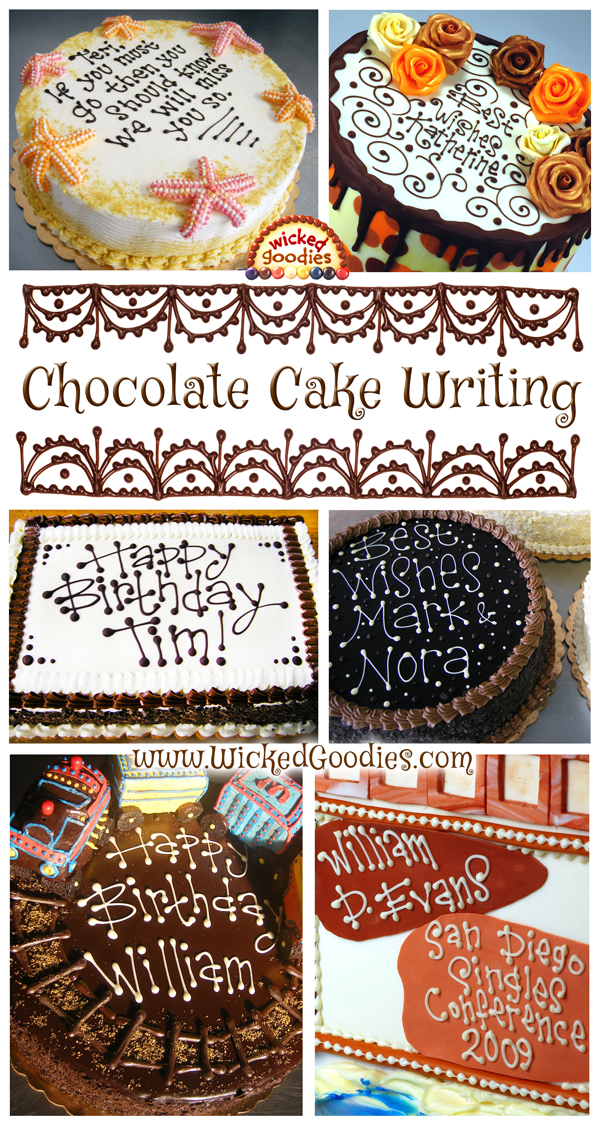 Chocolate Cake Writing