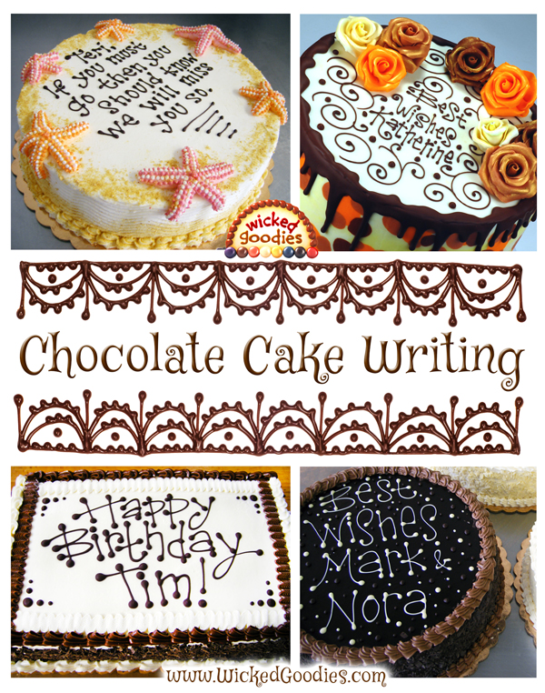 Chocolate Cake Writing