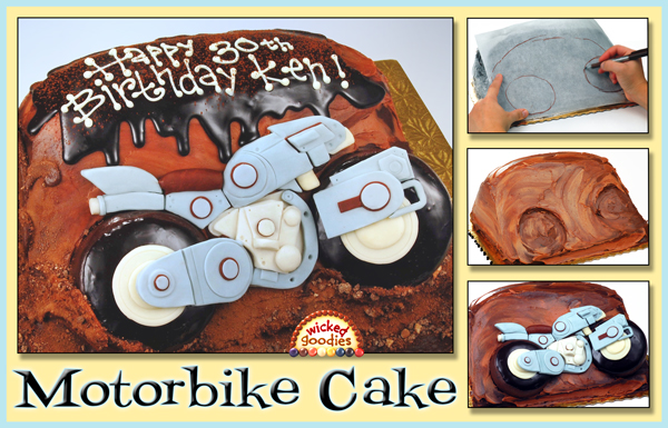 3D Motorbike Cake Tutorial