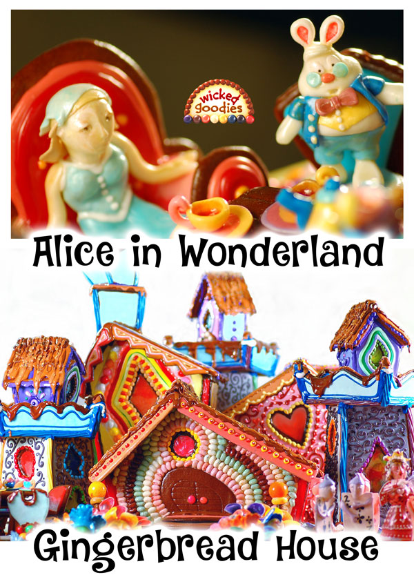 Alice in Wonderland Gingerbread House