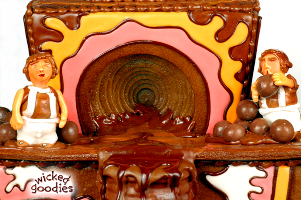 Gingerbread House Cookie Chutes and Tunnels