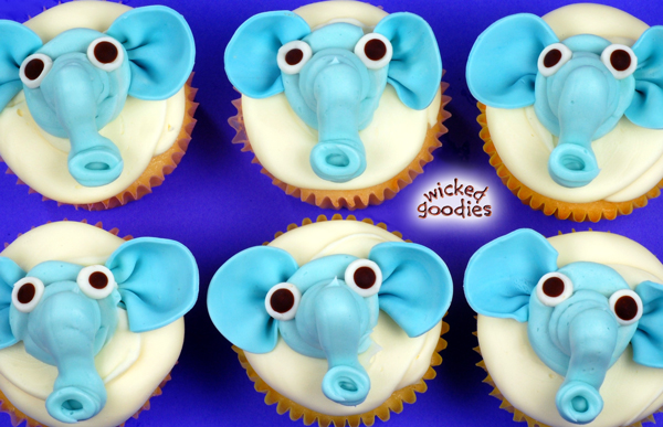 Baby Elephant Cupcakes