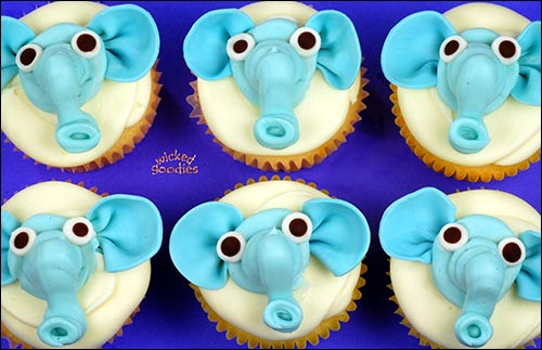 How to Make Elephant Cupcakes by Wicked Goodies