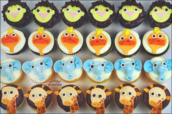 How to Make Zoo Animal Cupcakes by Wicked Goodies