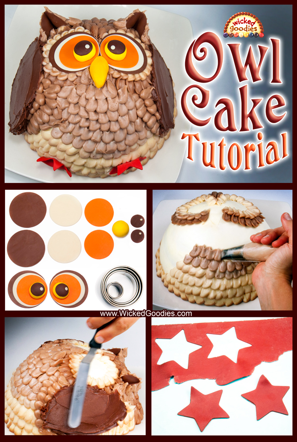 3D Owl Cake Tutorial