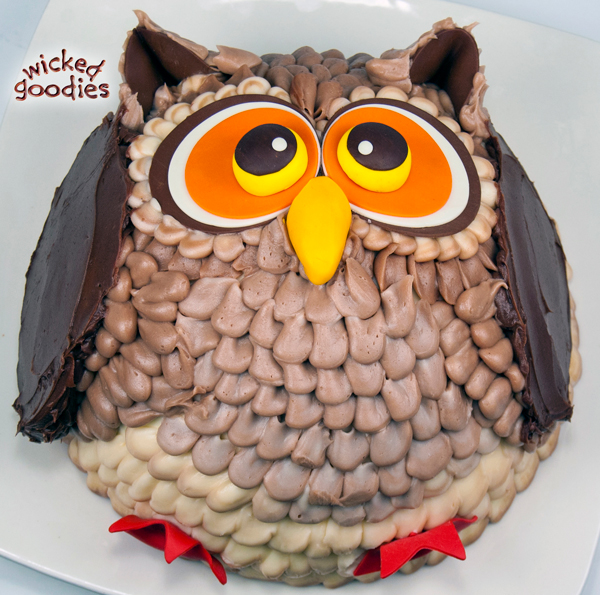 3D Owl Cake Tutorial