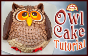 3D Owl Cake Tutorial