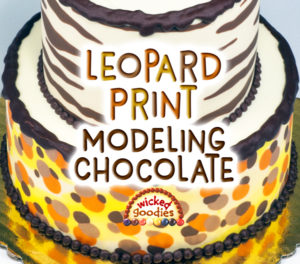 Leopard Print Modeling Chocolate Tutorial