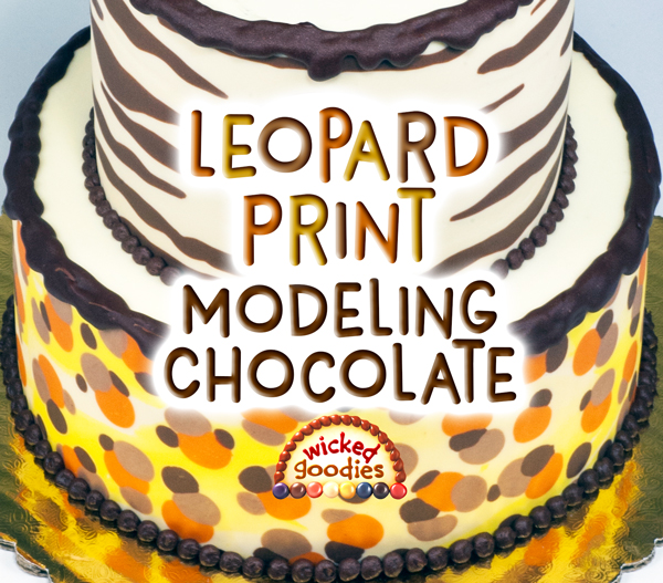 Leopard Print Modeling Chocolate Tutorial