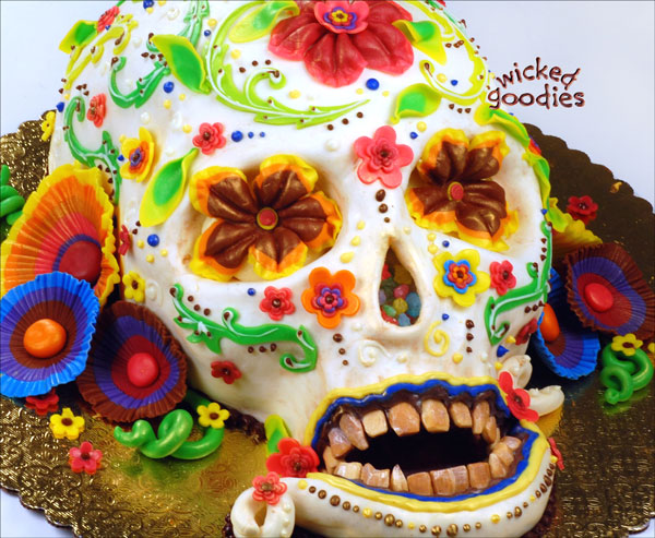 Dios de los Muertos Cake by Wicked Goodies