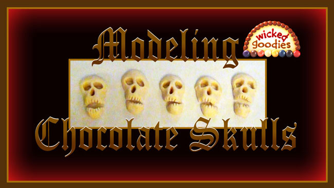 How to Make Edible Modeling Chocolate Skulls by Wicked Goodies