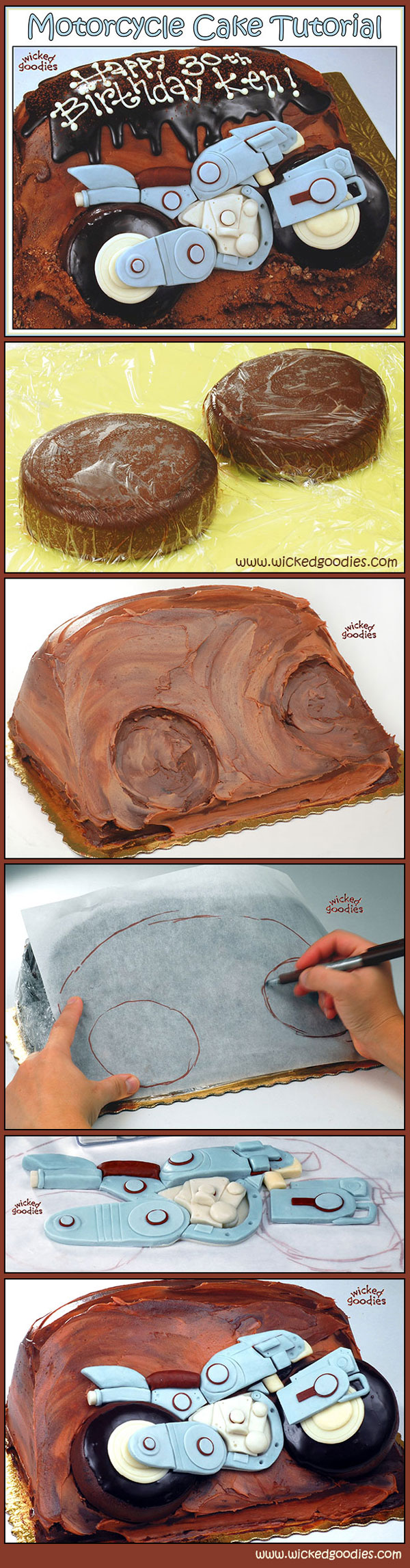 Motorbike Cake Tutorial