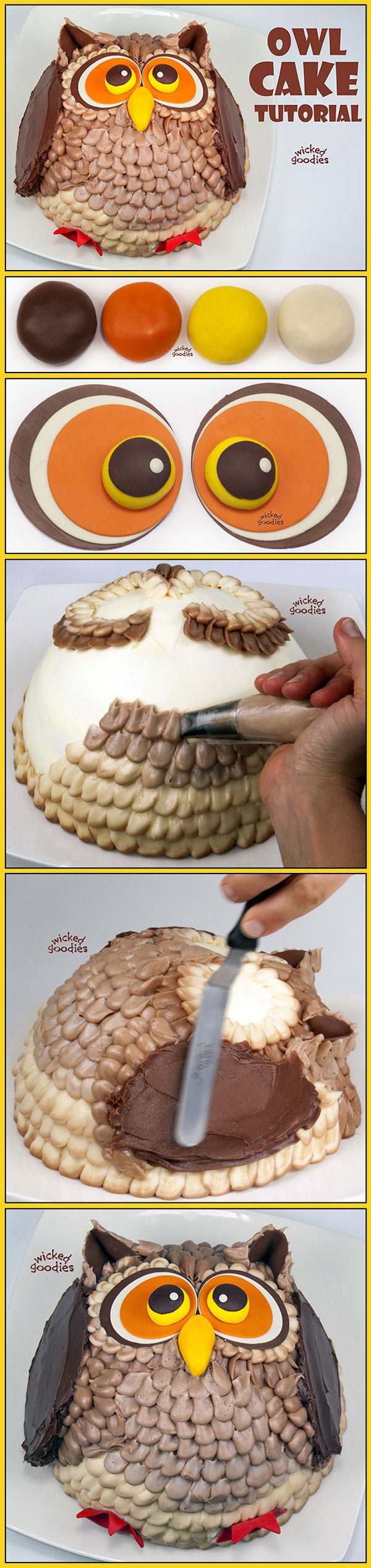 How to Make an Owl Cake