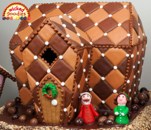 Chocolate Quilted Gingerbread House