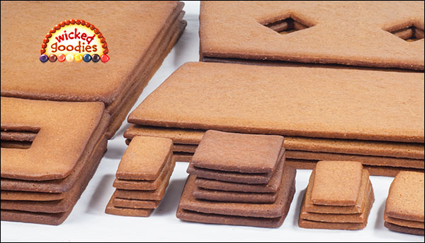 Gingerbread House Cookie Parts Wicked Goodies