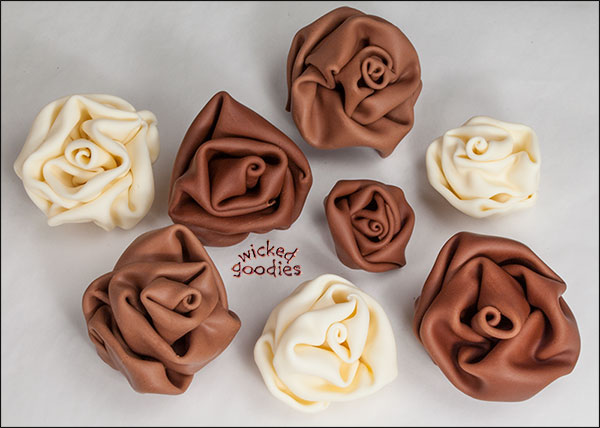 Modeling Chocolate Fabric Roses by Wicked Goodies