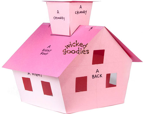 Paper Gingerbread House Template Wicked Goodies