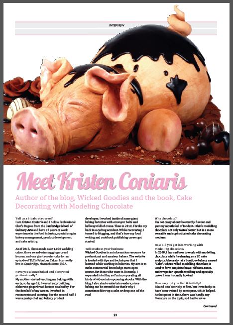 Wicked Goodies Interview in Cake Masters Magazine