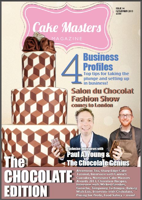 Wicked Goodies on the cover of Cake Masters Magazine