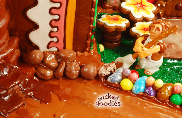 Gingerbread House Waterfall Tutorial