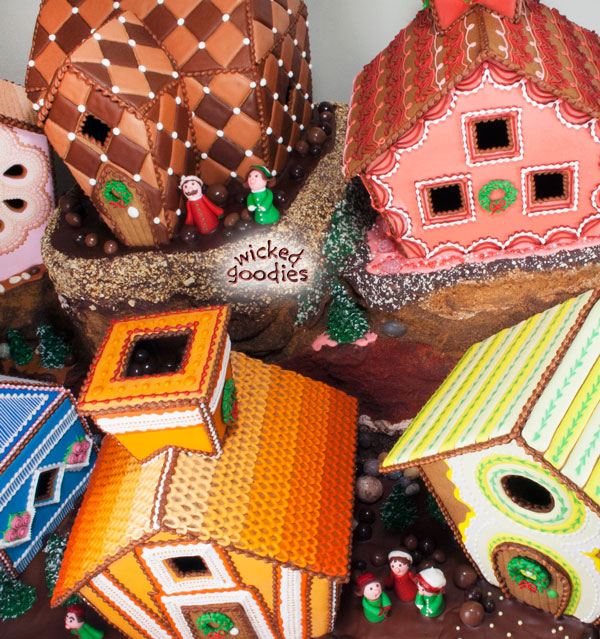 Chocolate Quilted Gingerbread House