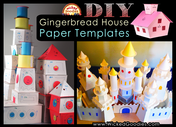 Gingerbread House DIY Paper Templates