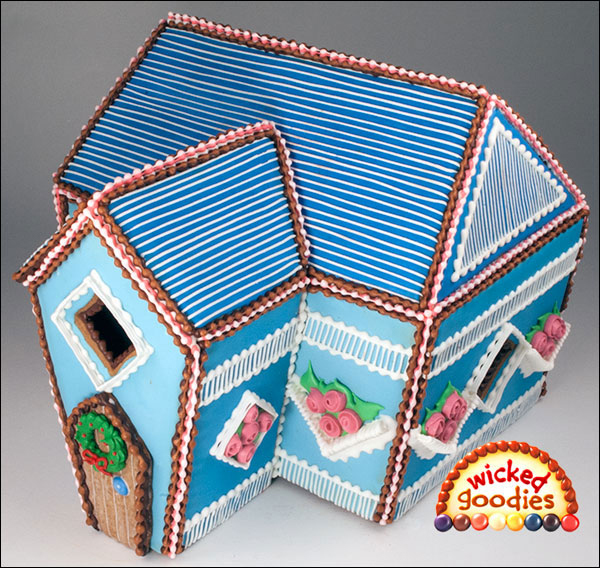 Fancy Over Piped Gingerbread House