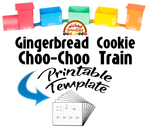 Gingerbread House Train Template