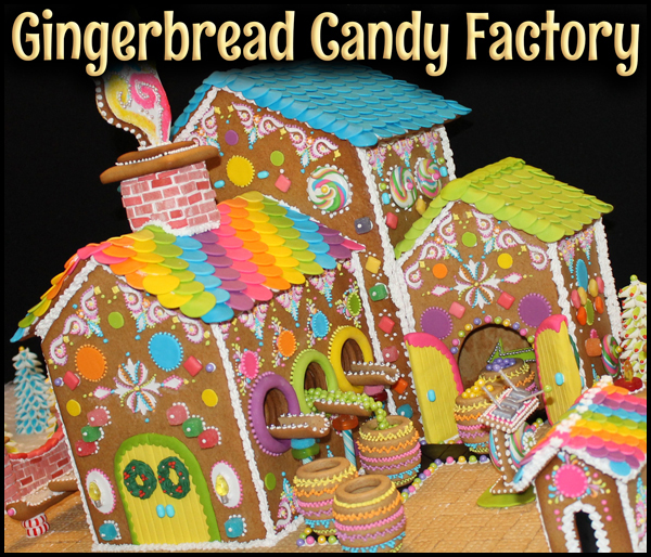 Gingerbread House Candy Factory