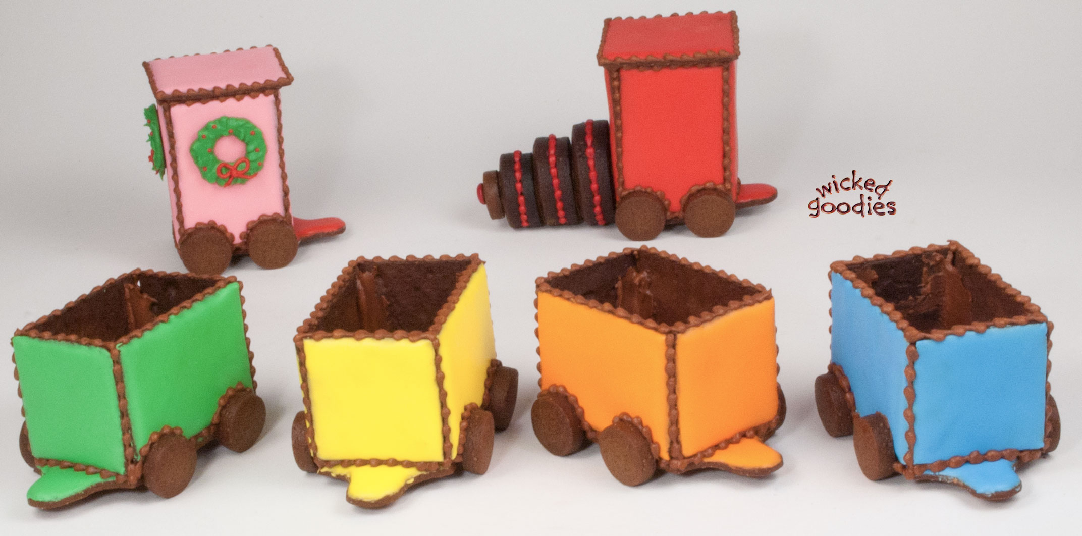 Gingerbread House Train Template