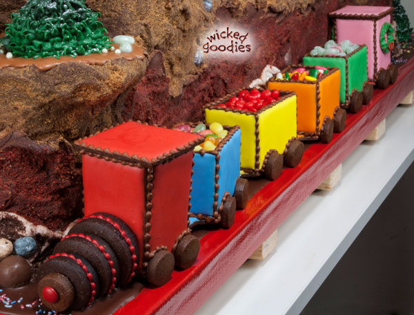 Gingerbread House Train Template