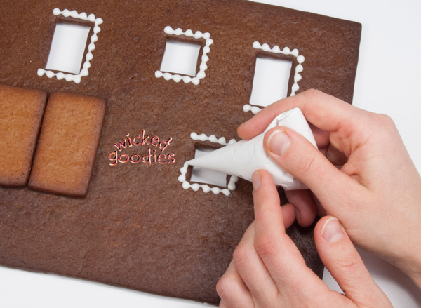 Gingerbread Cookie House with a Candy Lawn