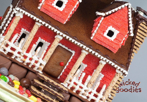 Gingerbread Cookie House with a Candy Lawn