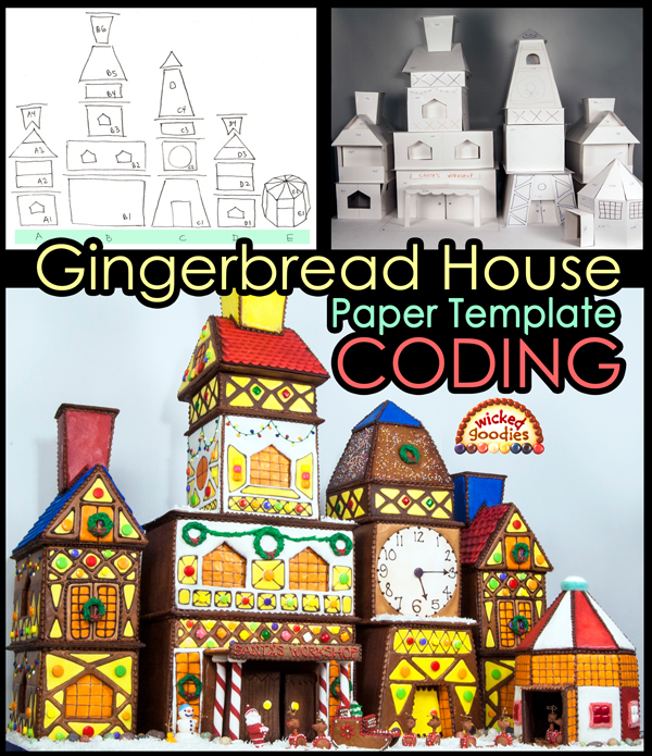 Gingerbread House DIY Paper Templates