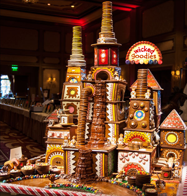 Giant Chocolate Factory Gingerbread House