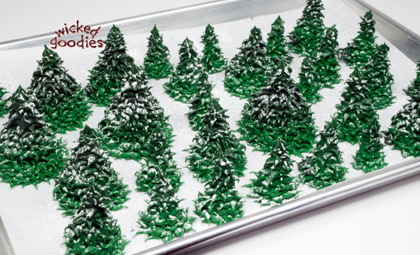 Royal Icing Fir Trees